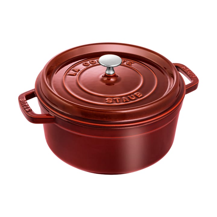 Staub La Cocotte rund gryte støpejern 3,8 L - Grenadinerød - STAUB