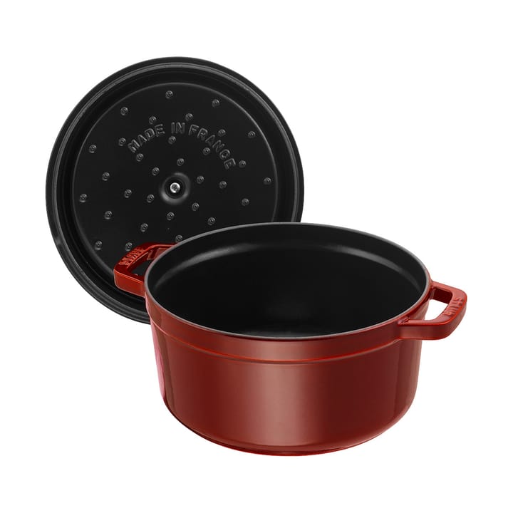 Staub La Cocotte rund gryte støpejern 3,8 L, Grenadinerød STAUB