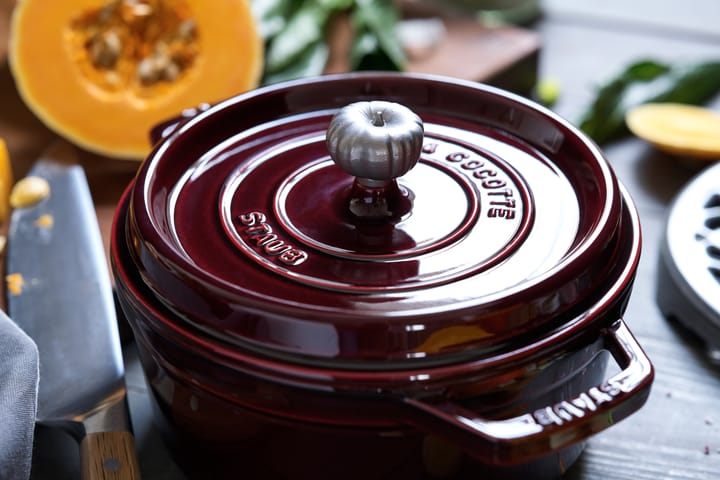 Staub La Cocotte rund gryte støpejern 3,8 L, Grenadinerød STAUB