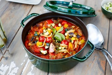 Staub La Cocotte rund gryte støpejern 5,2 L - Basilikagrønn - STAUB