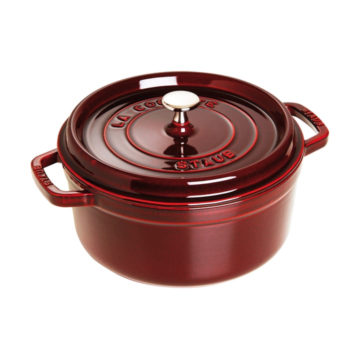 Staub La Cocotte rund gryte støpejern 5,2 L - Grenadinerød - STAUB