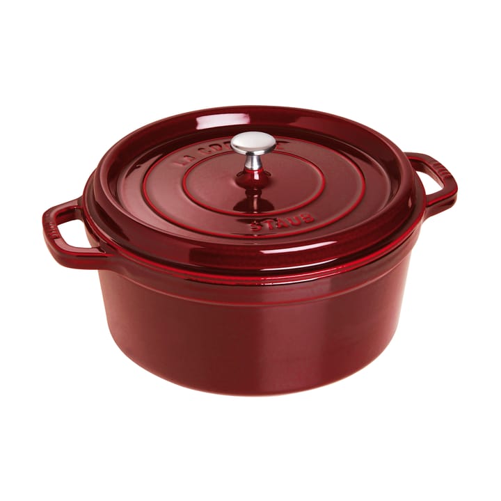 Staub La Cocotte rund gryte støpejern 6,7 L - Grenadinerød - STAUB