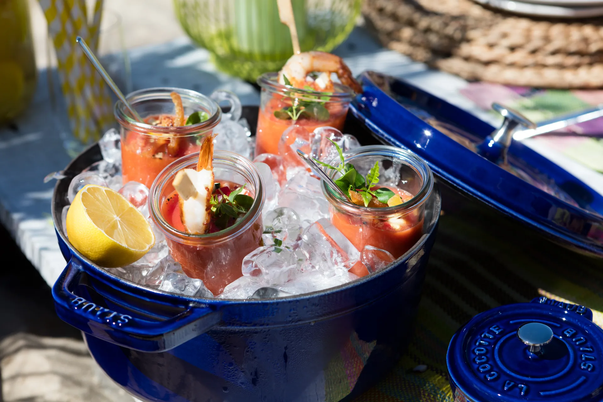 Staub La Cocotte rund gryte støpejern 8,4 L, Mørkblå STAUB