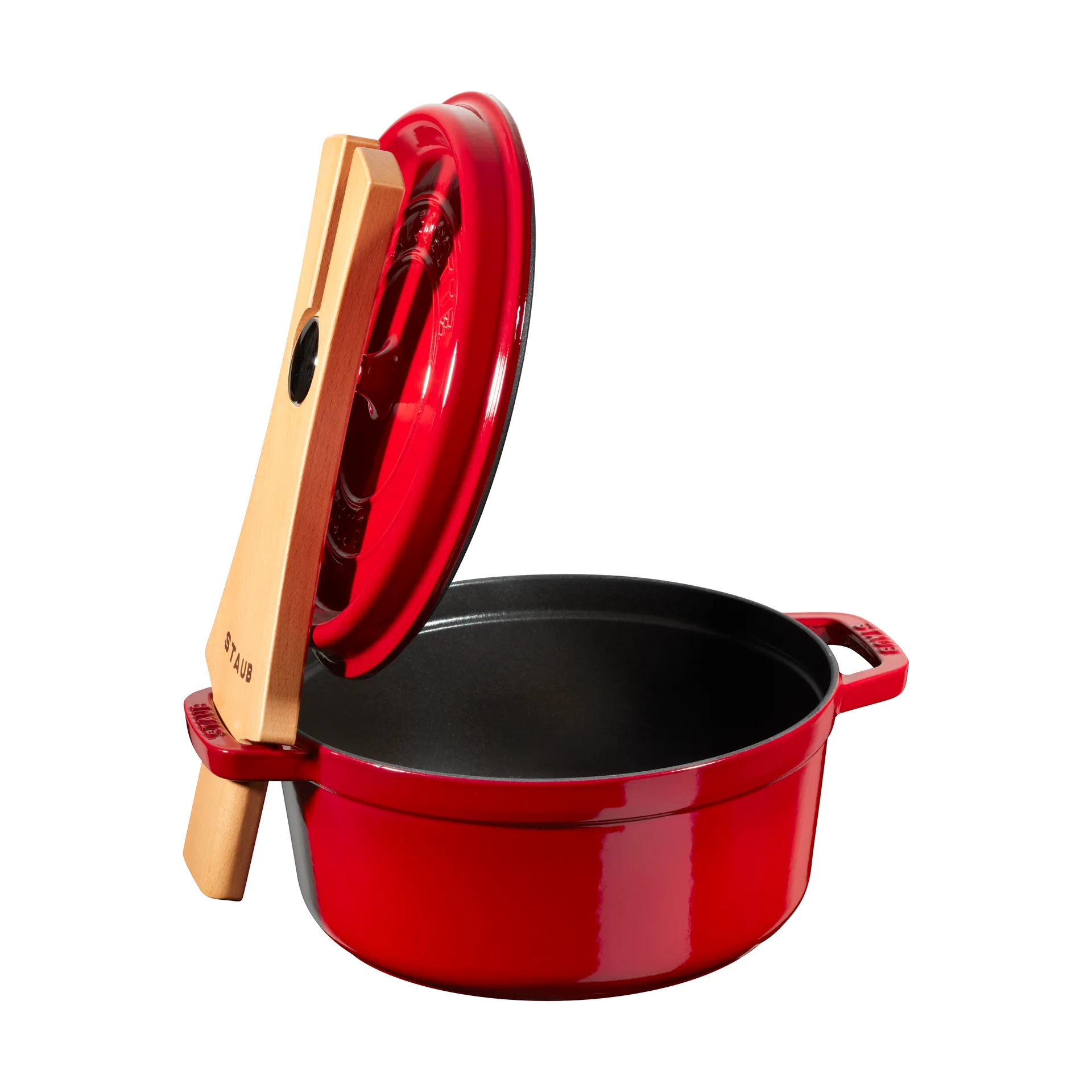 Staub lokkholder i tre, 24 cm STAUB