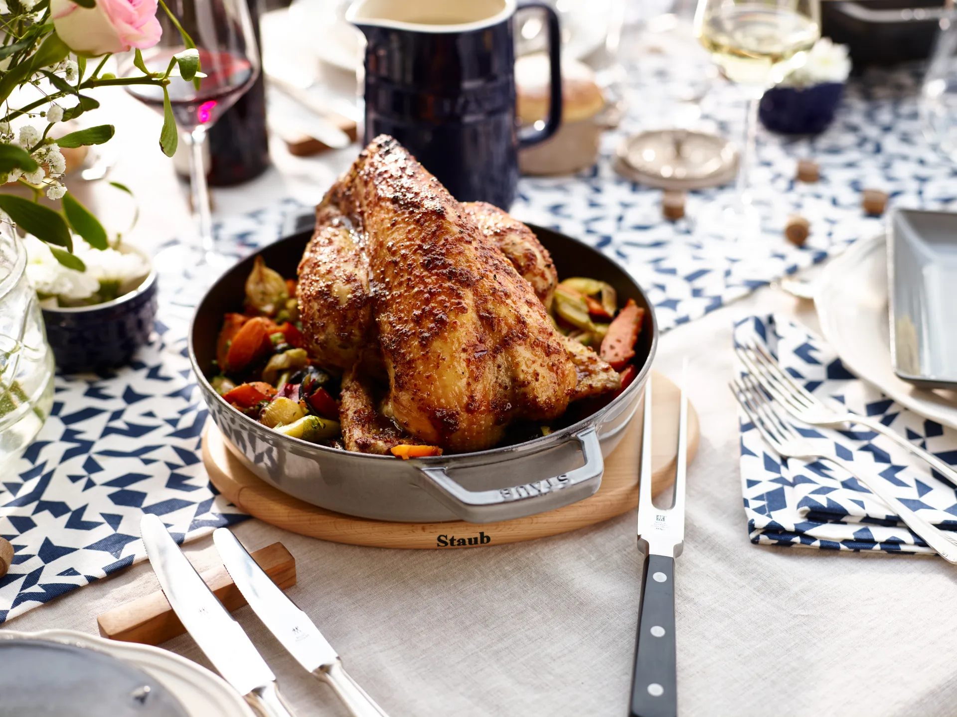 Staub magnetisk gryteunderlag oval bøk, 15 cm STAUB