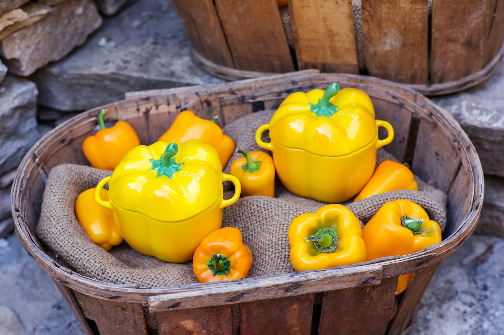 Staub mini gryte paprika 0,47 L, Gul STAUB