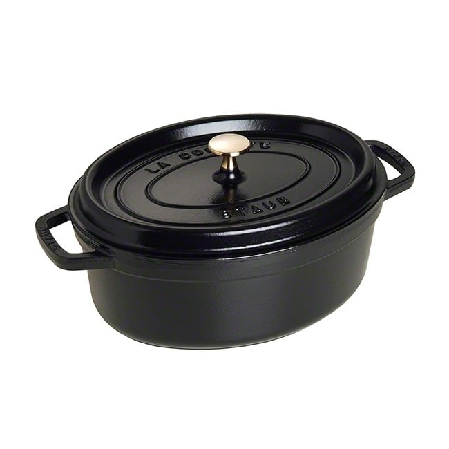 Staub - La Cocotte oval gryte 29 cm 4,2L svart