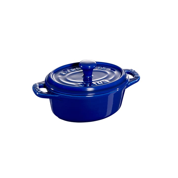 Staub oval minigryte 0,2 l - blå - STAUB