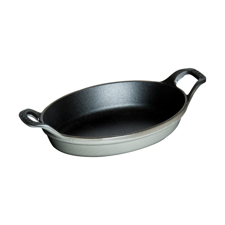 Staub oval ovnsform støpejern 15 cm - Grafittgrå - STAUB