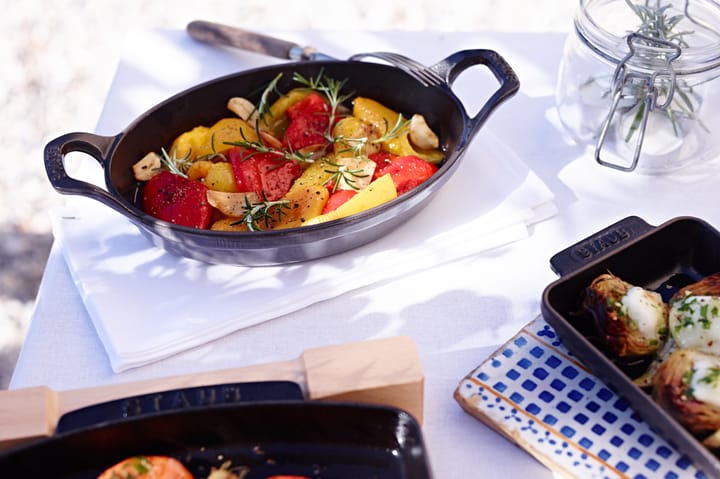 Staub oval ovnsform støpejern 15 cm, Grafittgrå STAUB