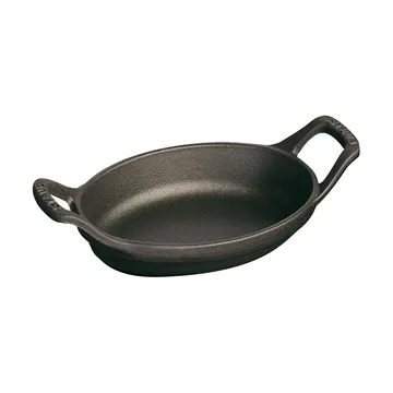 Staub oval ovnsform støpejern 15 cm - Svart - STAUB