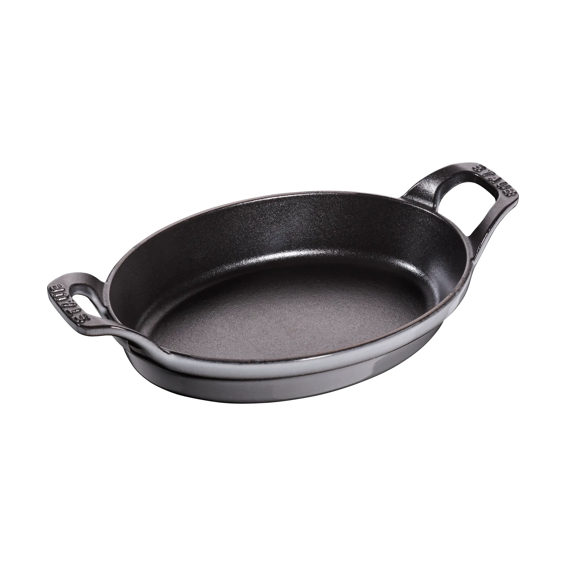 Staub oval ovnsform støpejern 21 cm, Grafittgrå STAUB