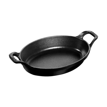 Staub oval ovnsform støpejern 21 cm - Svart - STAUB