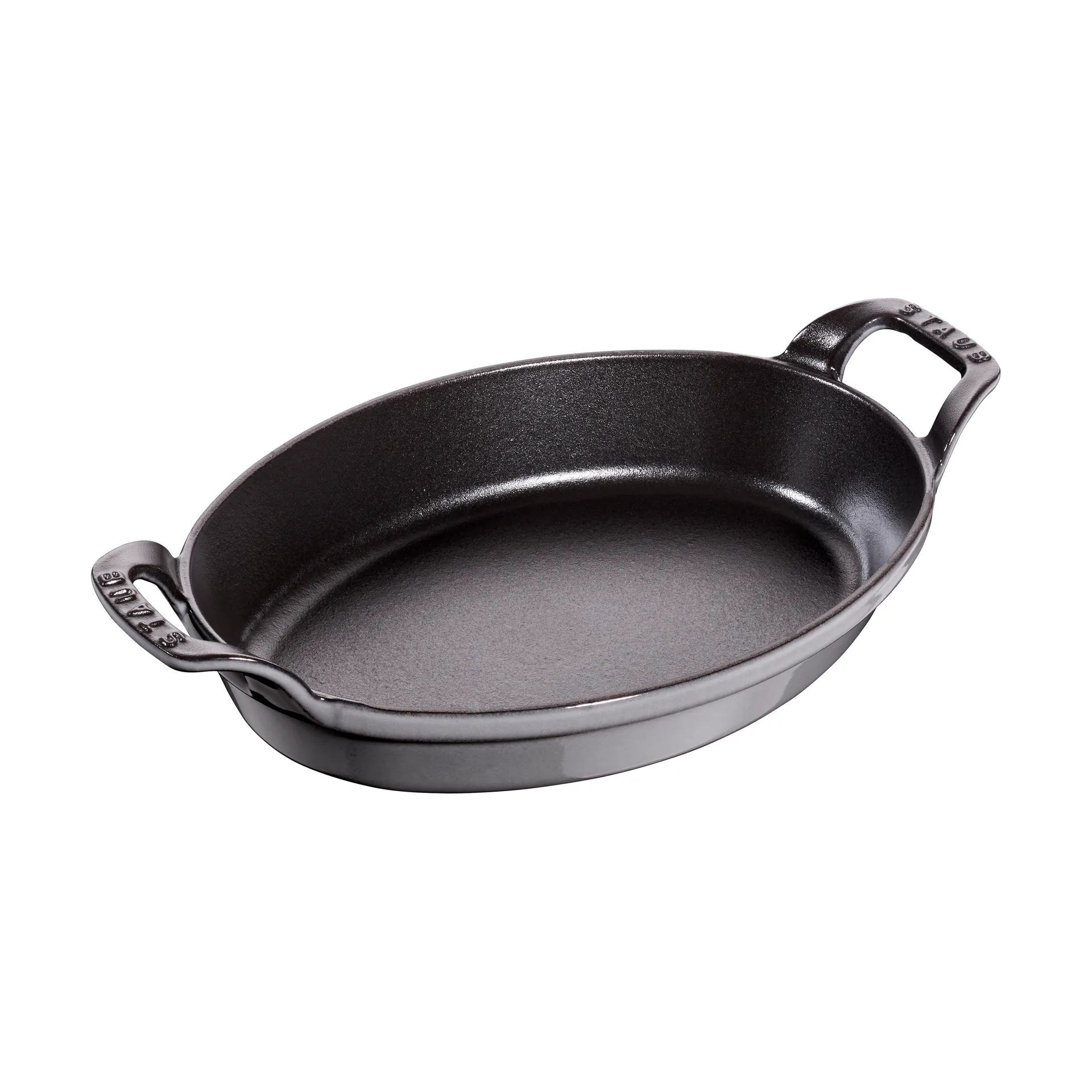 Staub oval ovnsform støpejern 24 cm, Grafittgrå STAUB