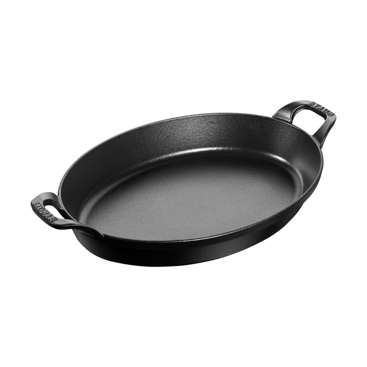 Staub oval ovnsform støpejern 32 cm - Svart - STAUB