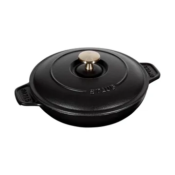 Staub ovnsform støpejern med lokk rund Ø20 cm - Svart - STAUB