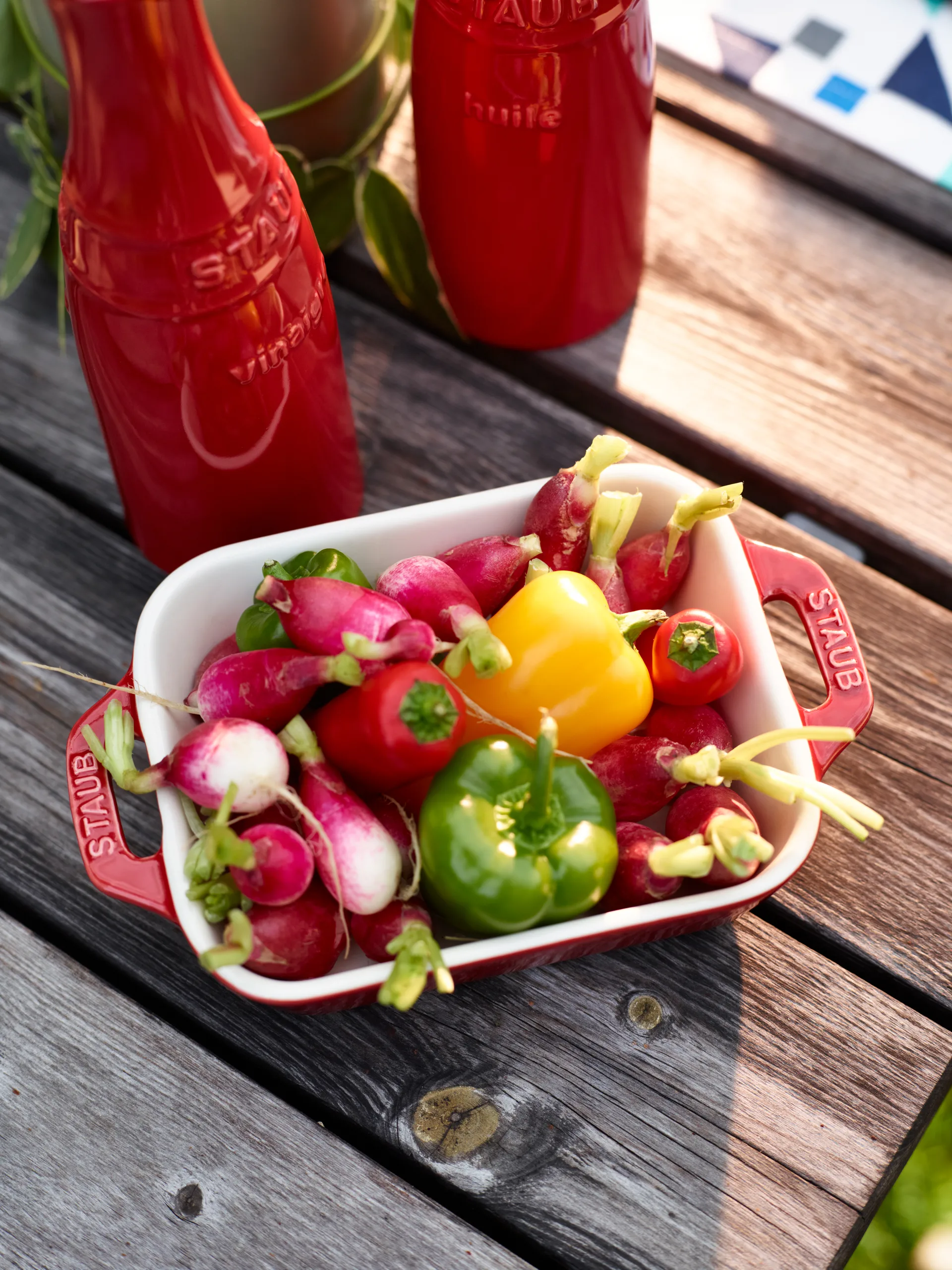 Staub rektangulær ovnsform 14x11 cm, rød STAUB