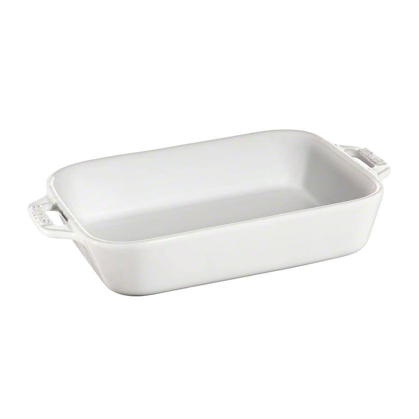 Rektangulær Ildfast Form 20 x 16 cm, Hvit