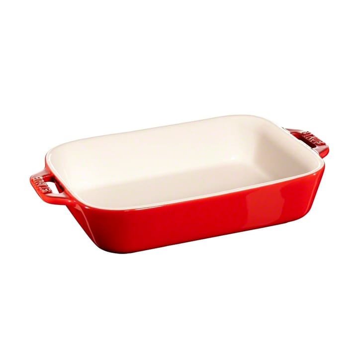 Staub rektangulær ovnsform 20 x 16 cm - rød - STAUB