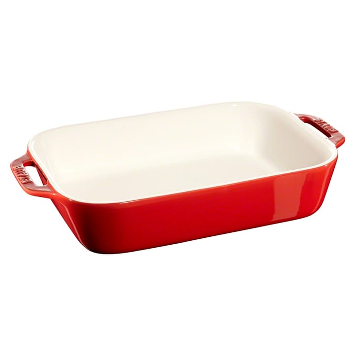 Staub rektangulær ovnsform 27 x 20 cm - rød - STAUB