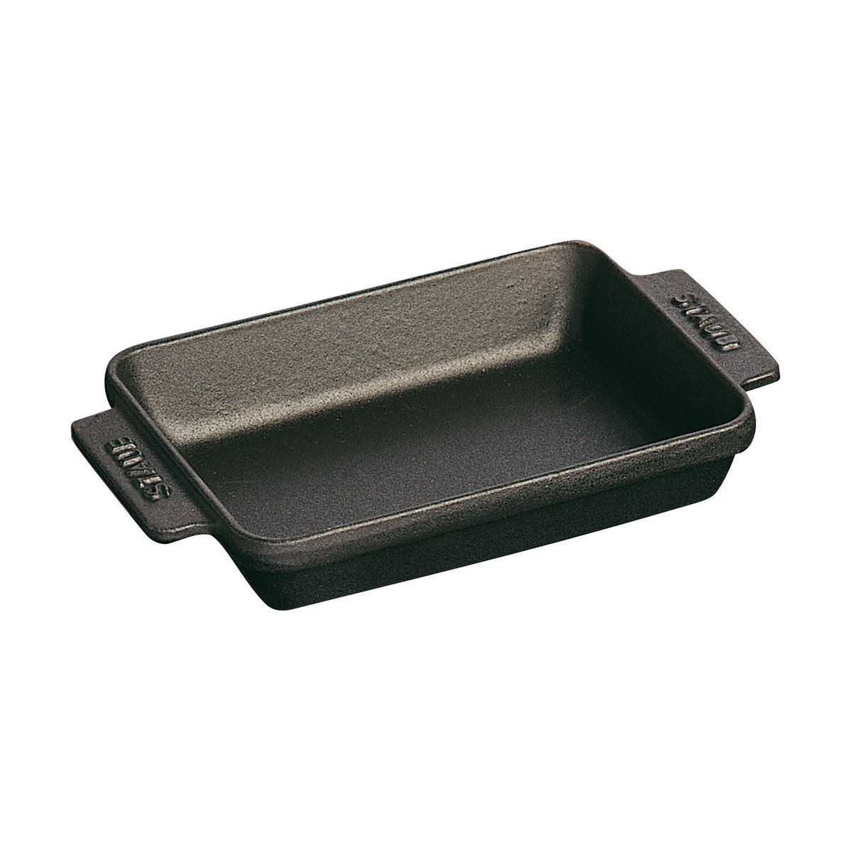 STAUB Staub rektangulær ovnsform støpejern 15x11 cm Svart