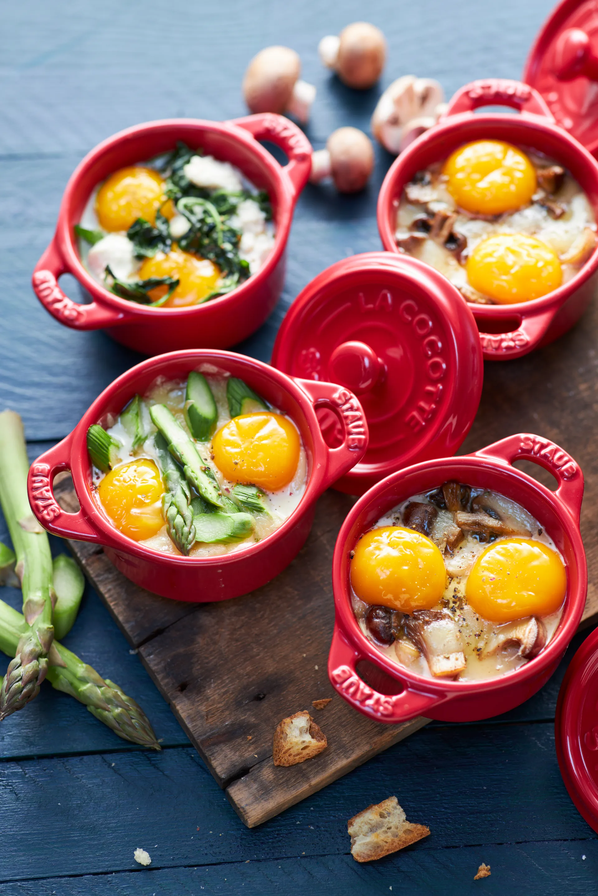 Staub rund minigryte 0,2 l, rød STAUB