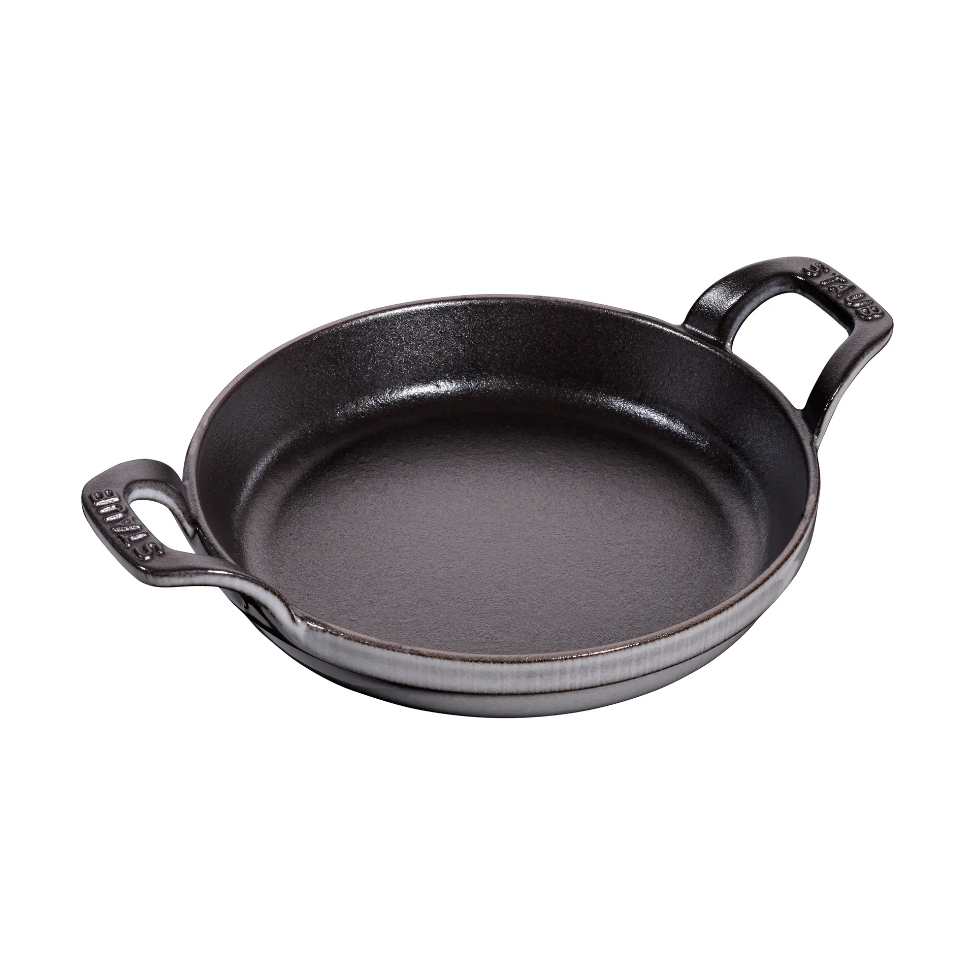Staub rund ovnsform støpejern Ø16 cm, Grafittgrå STAUB