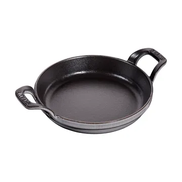 Staub rund ovnsform støpejern Ø16 cm - Grafittgrå - STAUB
