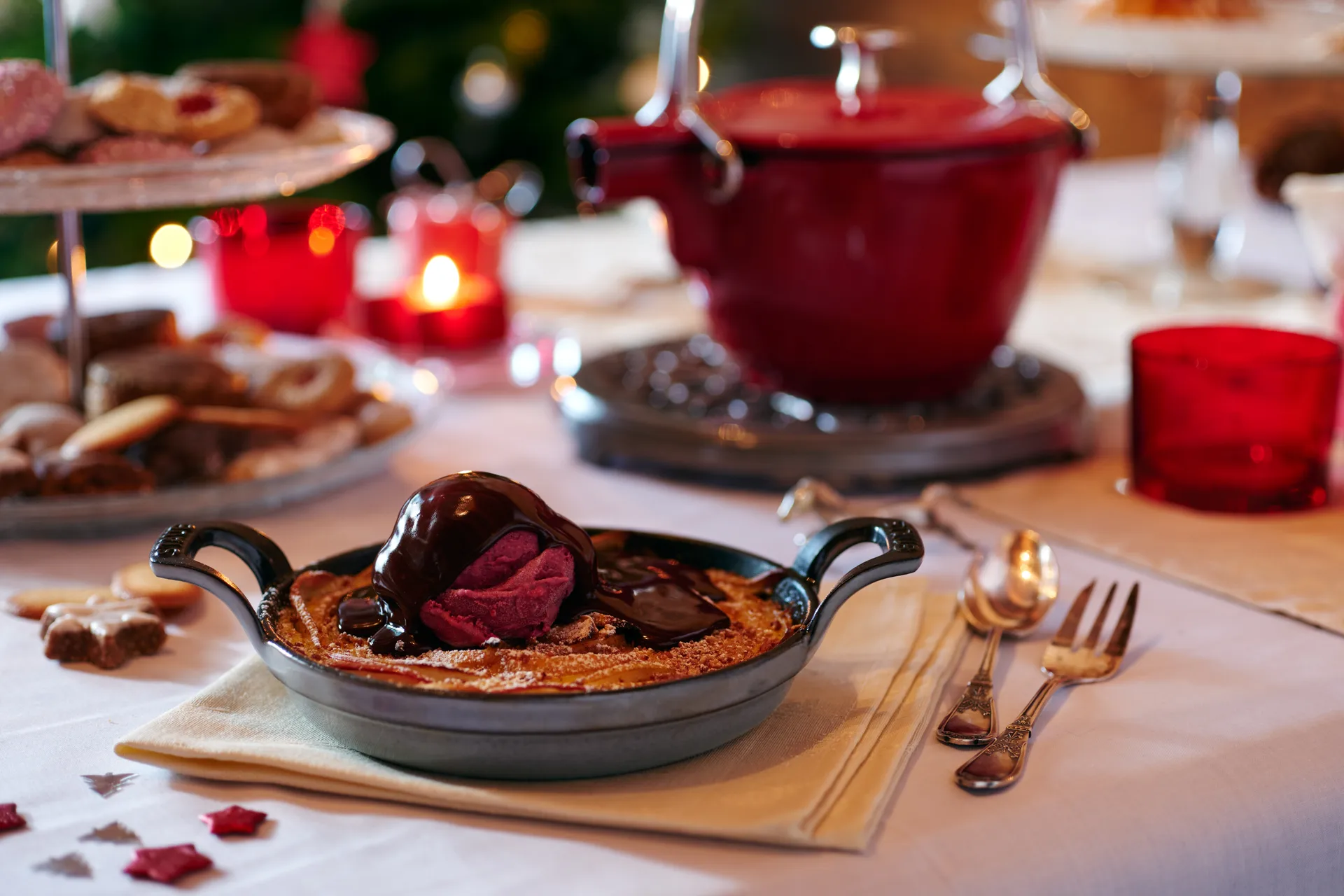 Staub rund ovnsform støpejern Ø16 cm, Grafittgrå STAUB