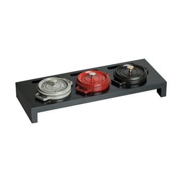 Staub serveringsholder til 3 minigryter - Svart - STAUB
