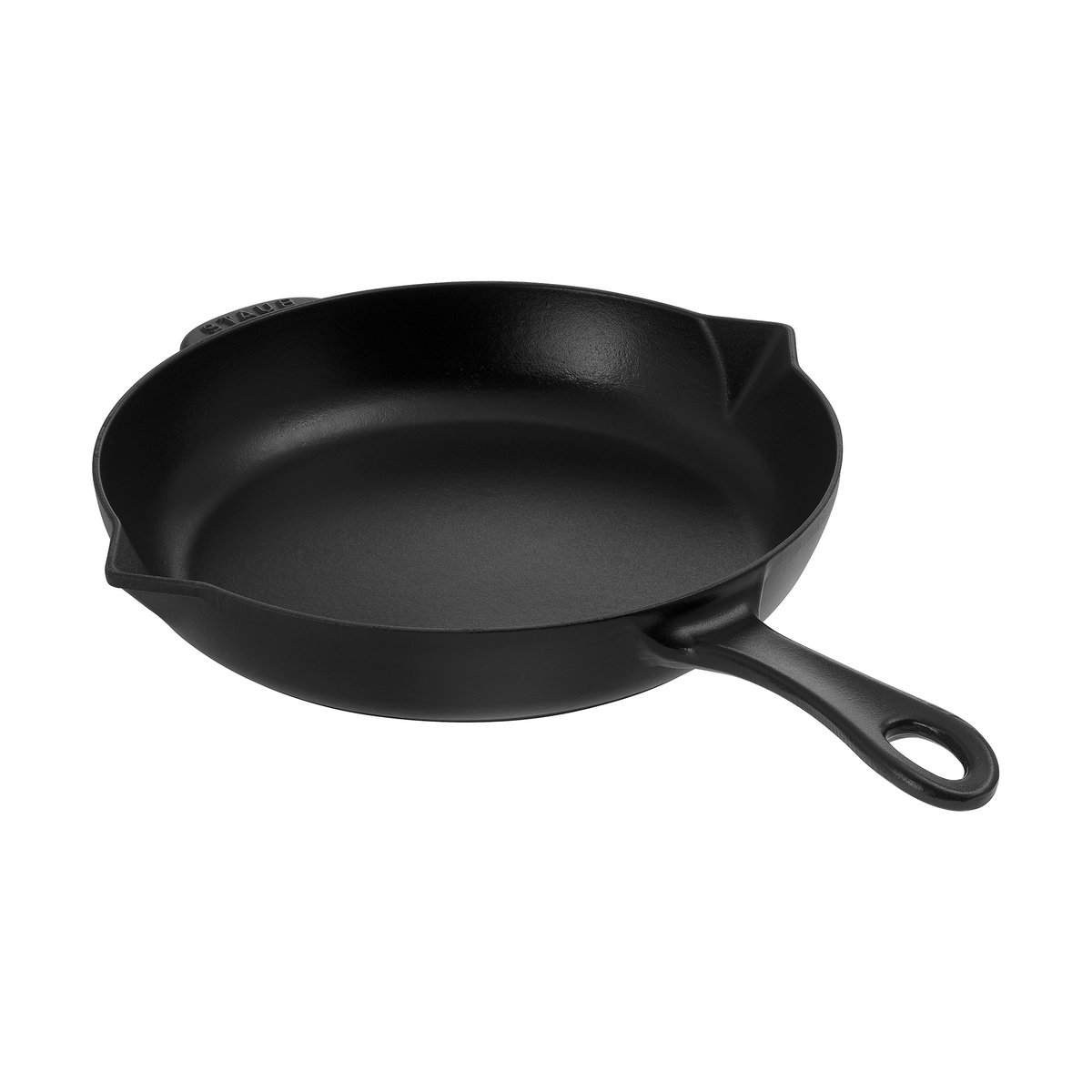 STAUB Staub stekepanne støpejern med helletut Ø26 cm Svart