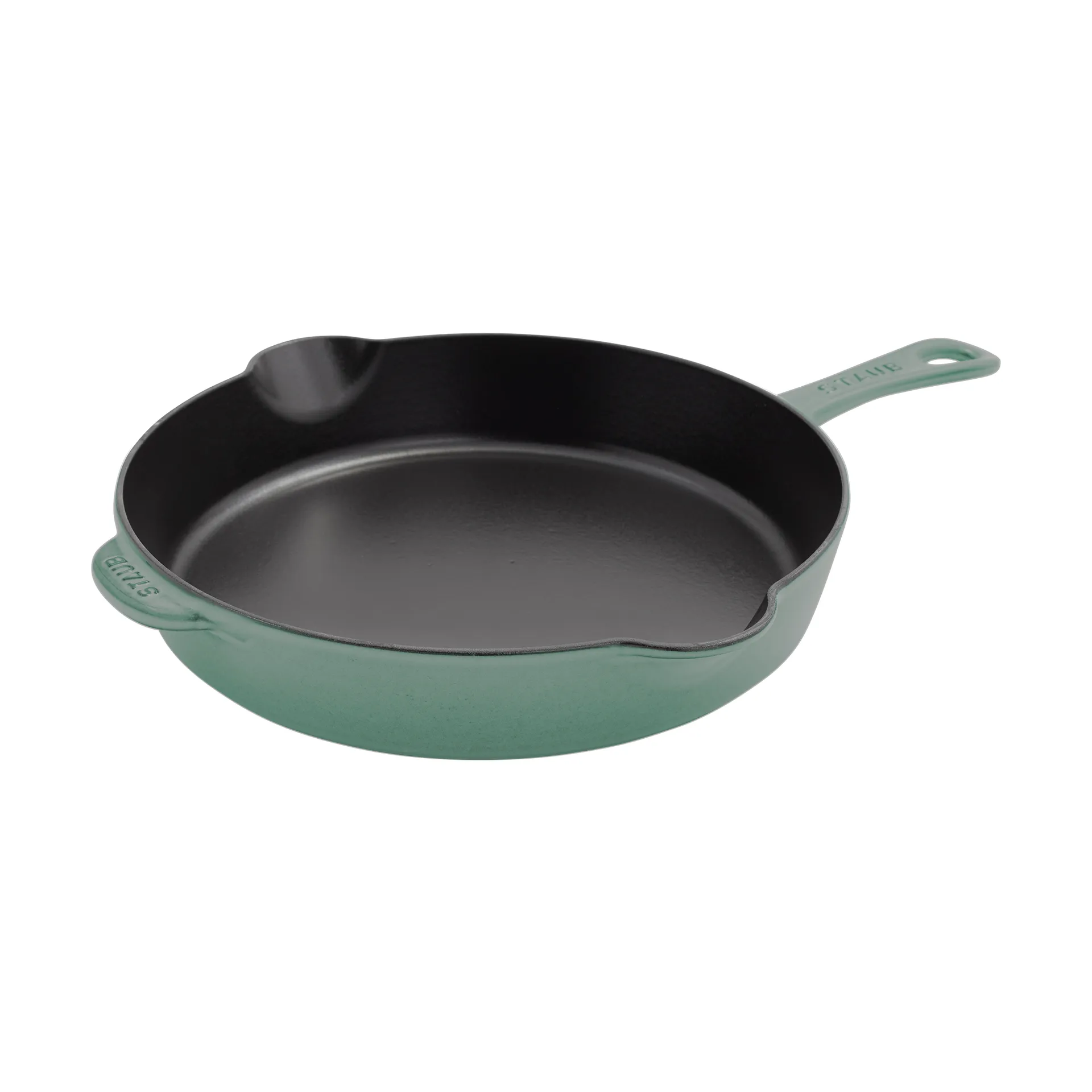 Staub stekepanne støpejern med helletut Ø28 cm, Eukalyptus STAUB