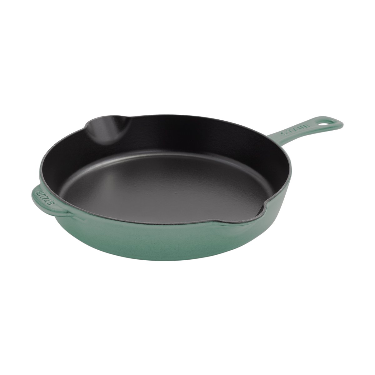 STAUB Staub stekepanne støpejern med helletut Ø28 cm Eukalyptus