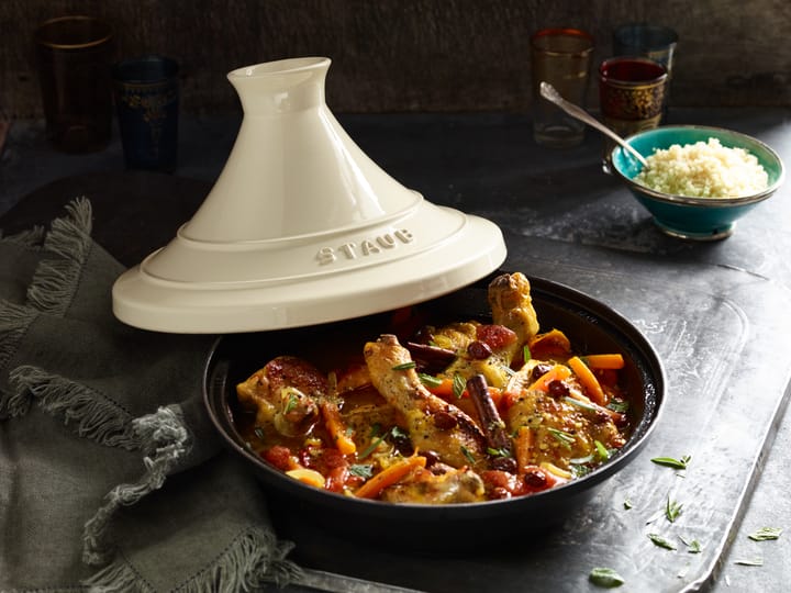 Staub Tagine støpejern svart-beige, 20 cm STAUB