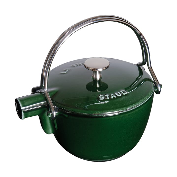 Staub tekanne støpejern rund 1,15 L - Basilikagrønn - STAUB