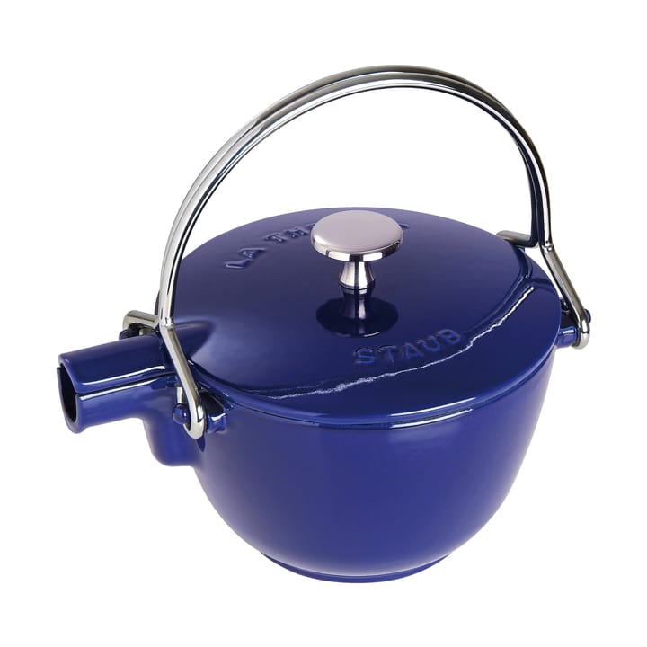 Staub tekanne støpejern rund 1,15 L - Mørkblå - STAUB