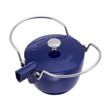 Staub tekanne støpejern rund 1,15 L - Mørkblå - STAUB