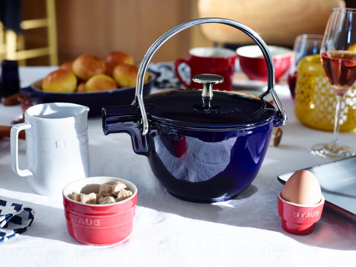 Staub tekanne støpejern rund 1,15 L, Mørkblå STAUB