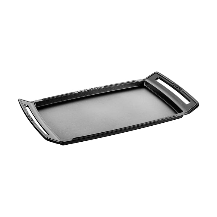 Staub Teppanyaki stekehelle med håndtak 38x25 cm - Svart - STAUB