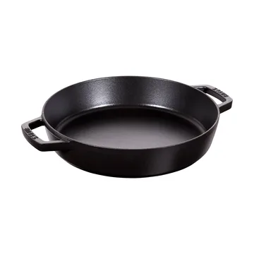 Staub traktørpanne støpejern 2 håndtak svart - Ø26 cm - STAUB
