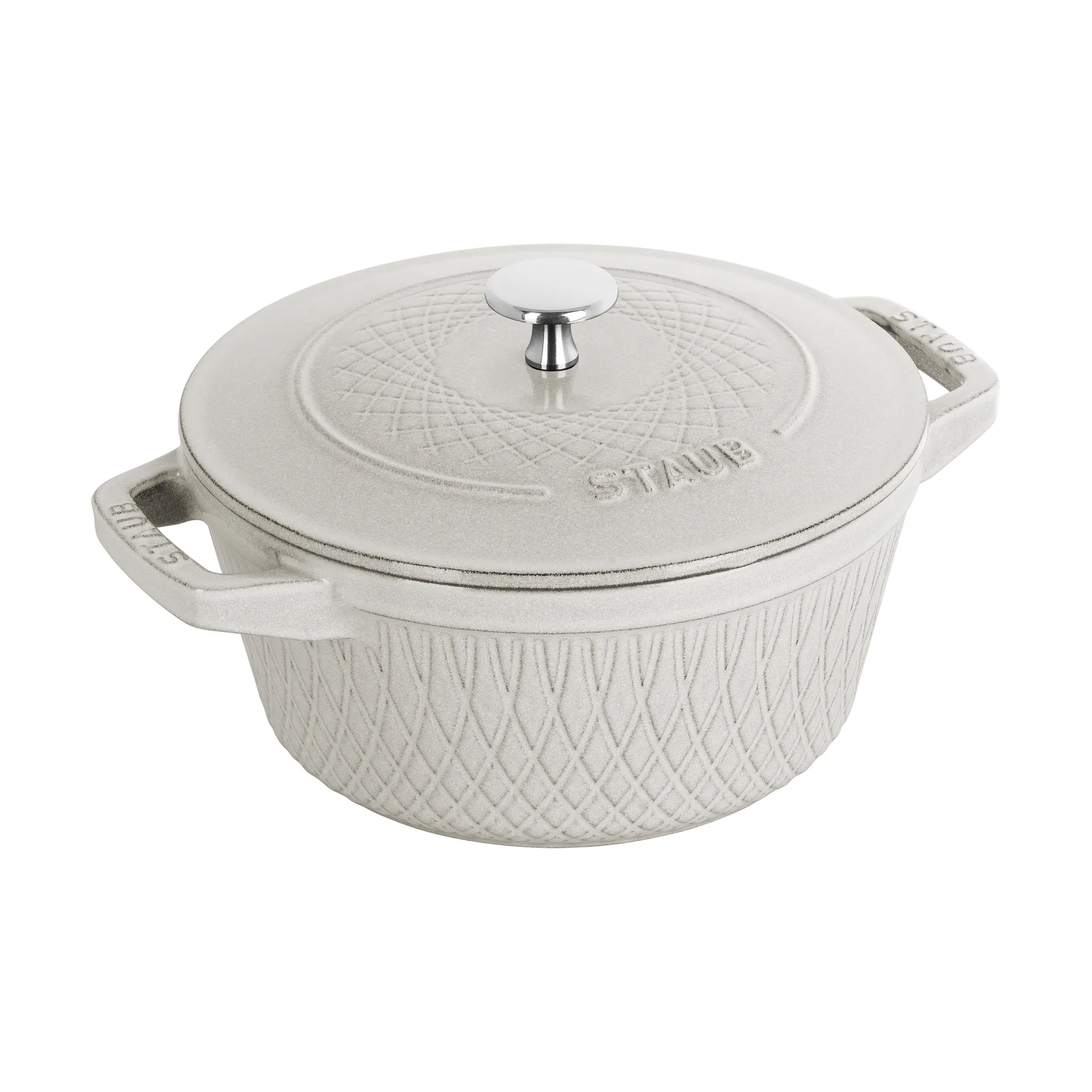 Staub Twister La Cocotte gryte 4 L, White truffle STAUB