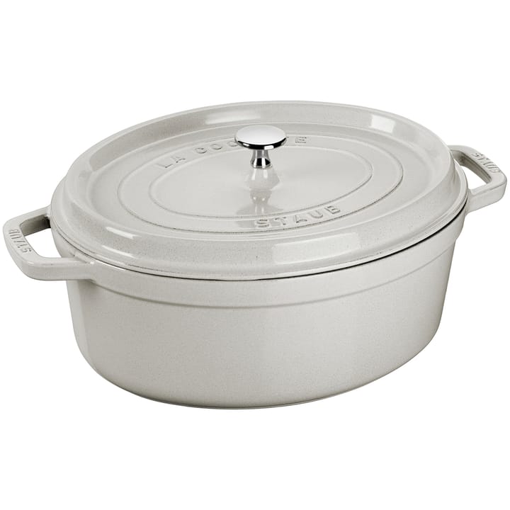 Staub White Truffle gryte oval, 8 l STAUB