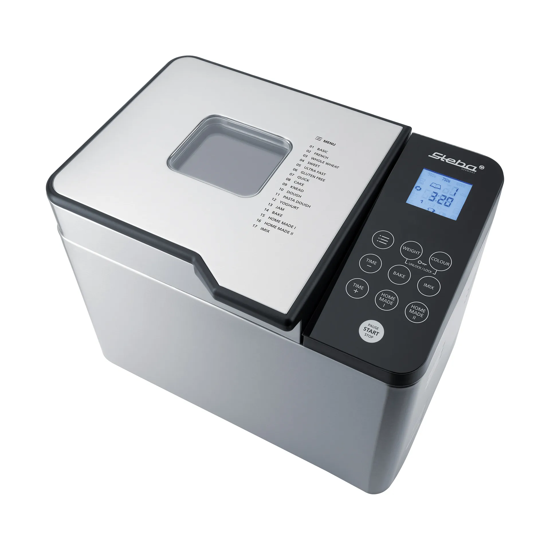 Steba BM2 brødbakemaskin, Rustfritt stål Steba