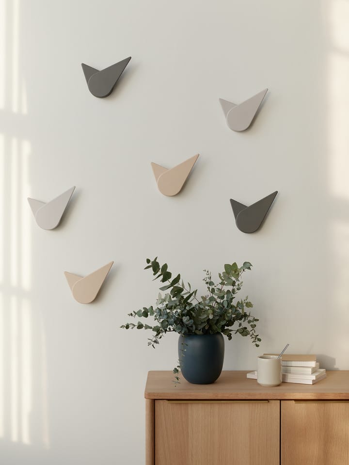Birdie veggklokke 19,5 cm, Powder Stelton