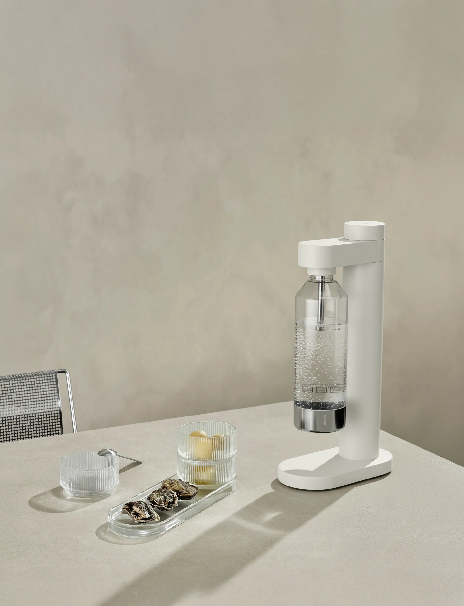 Brus kullsyremaskin, Soft white Stelton