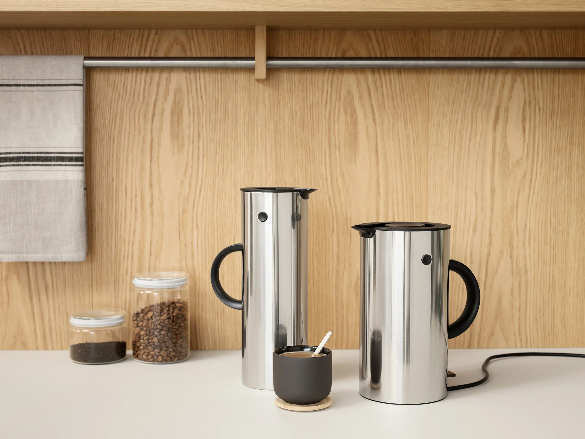 EM77 vannkoker 1,5 l, Stål Stelton