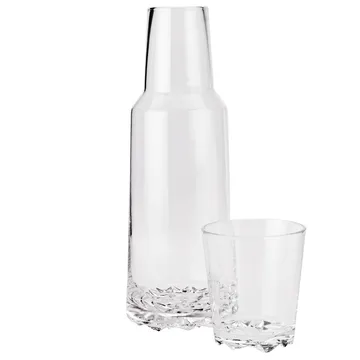 Glacier karaffel med drikkeglass - Klar - Stelton
