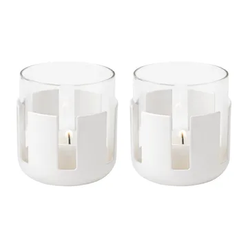 Luna telysholder 2-pakning - Soft white - Stelton