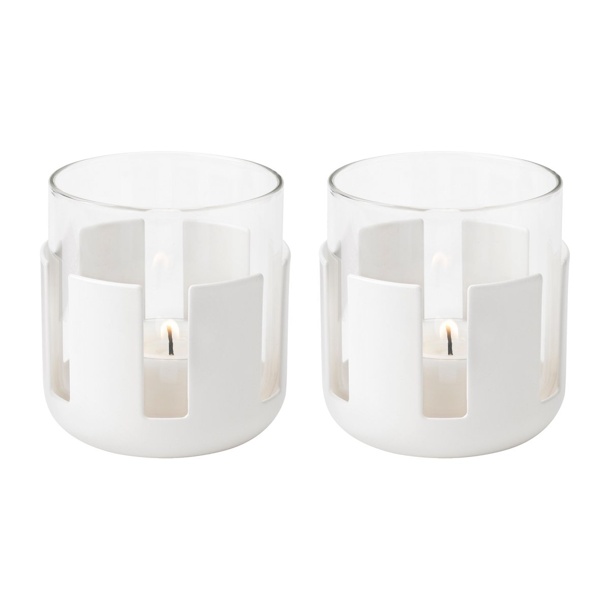 Stelton Luna telysholder 2-pakning Soft white