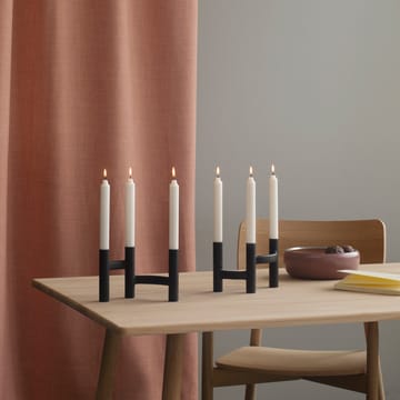 Ora trearmet lysestake - Svart - Stelton